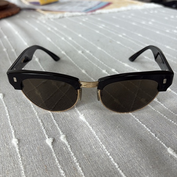 Celine Black and Gold Sunglasses - Picture 7 of 11
